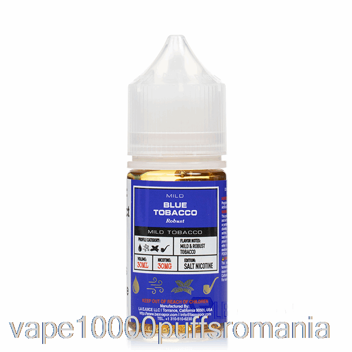 Vape Romania Blue Tobacco - Serie De Sare Bsx - 30ml 50mg